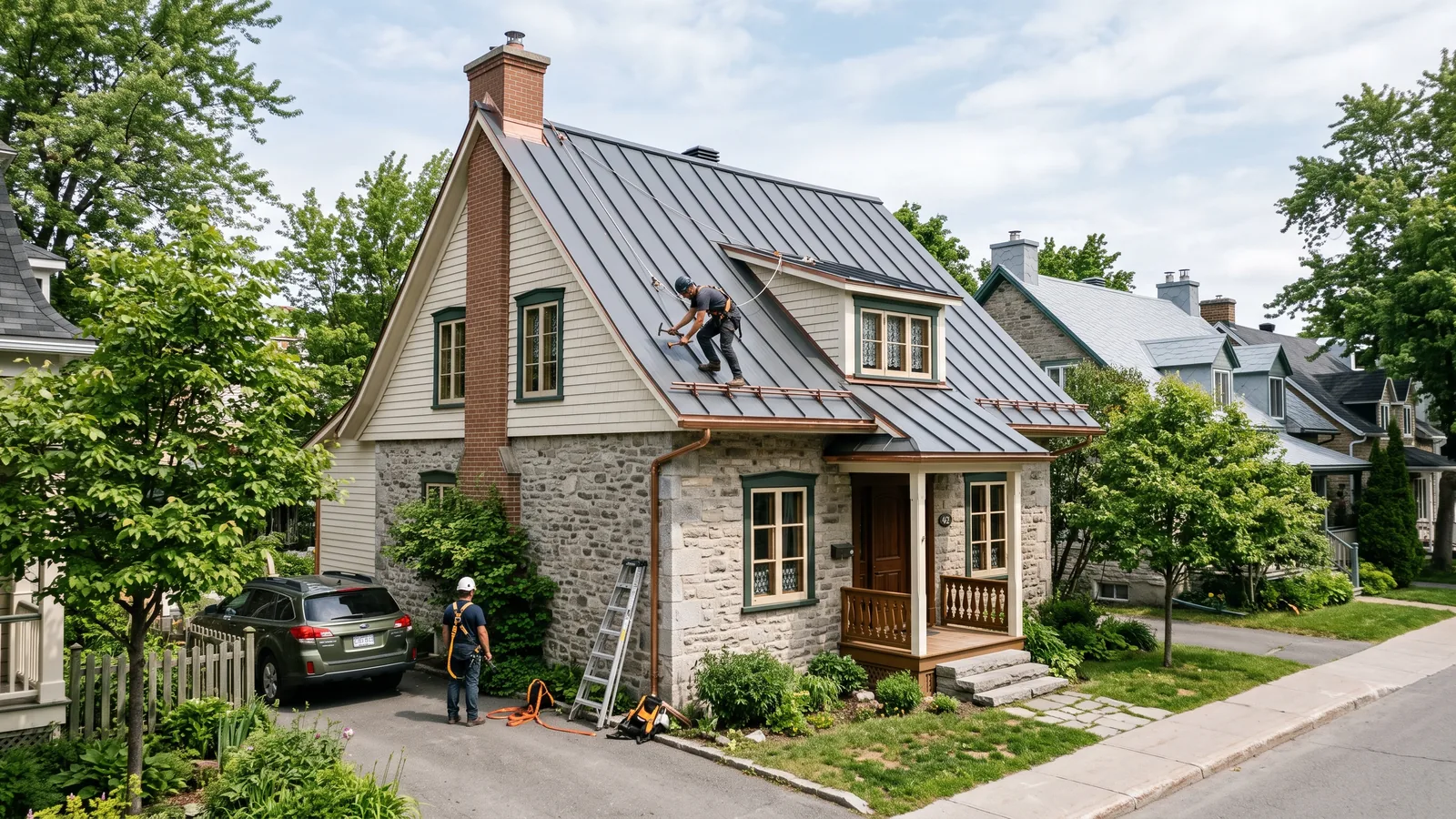 Travaux de toiture résidentielle à Québec, Québec