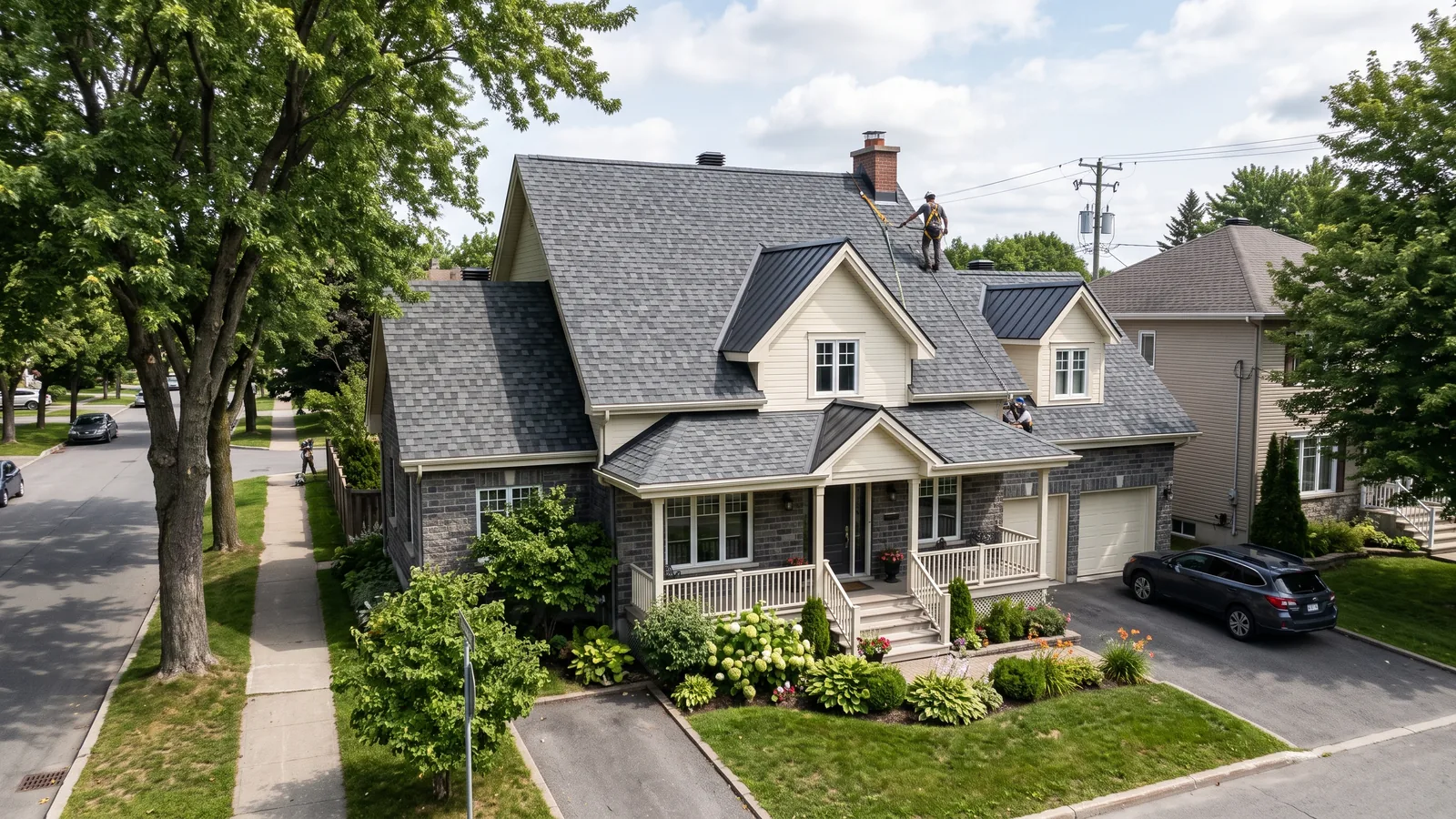 Travaux de toiture résidentielle à Saint-Eustache, Québec