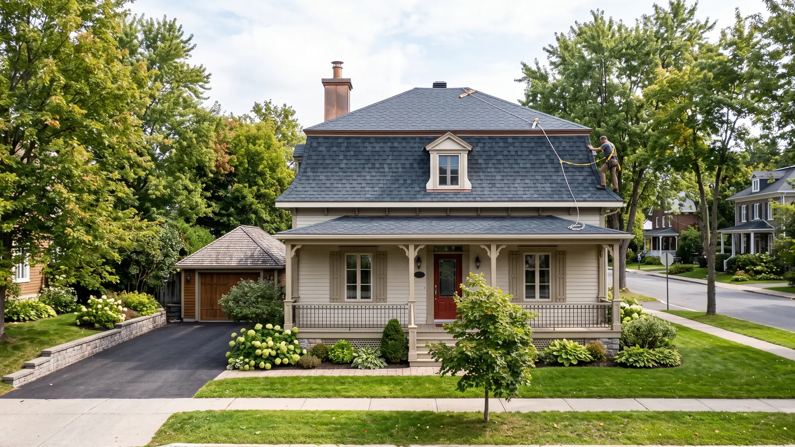 Maison et toiture résidentielle à Trois-Rivières