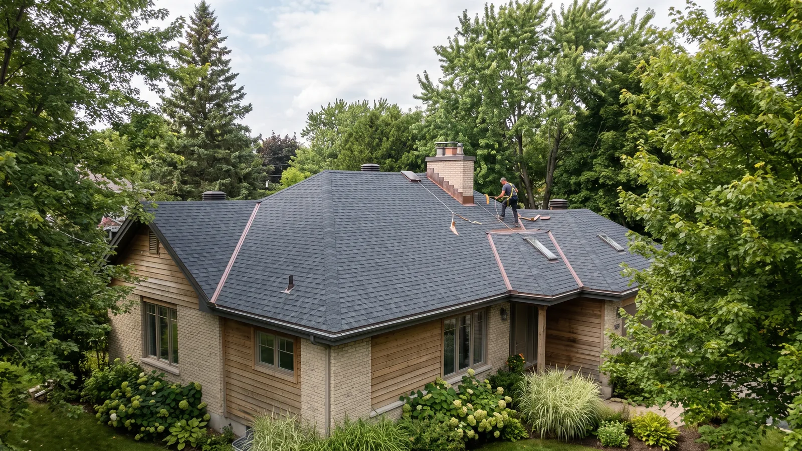 Travaux de toiture résidentielle à Dollard-des-Ormeaux, Québec