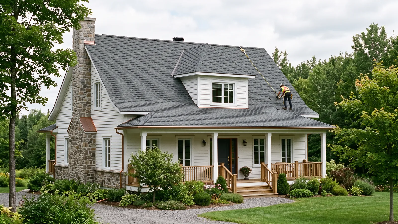 Maison et toiture résidentielle à Pointe-Claire