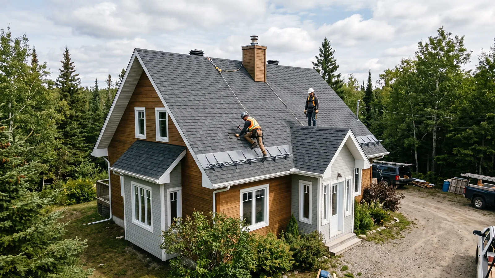 Maison et toiture résidentielle à Abitibi-Témiscamingue (08)