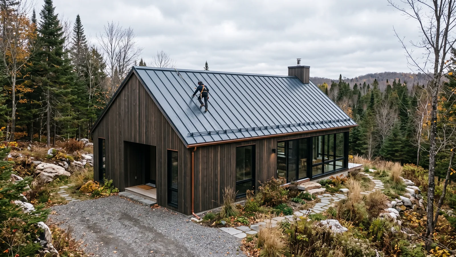 Maison et toiture résidentielle à Nord-du-Québec (10)